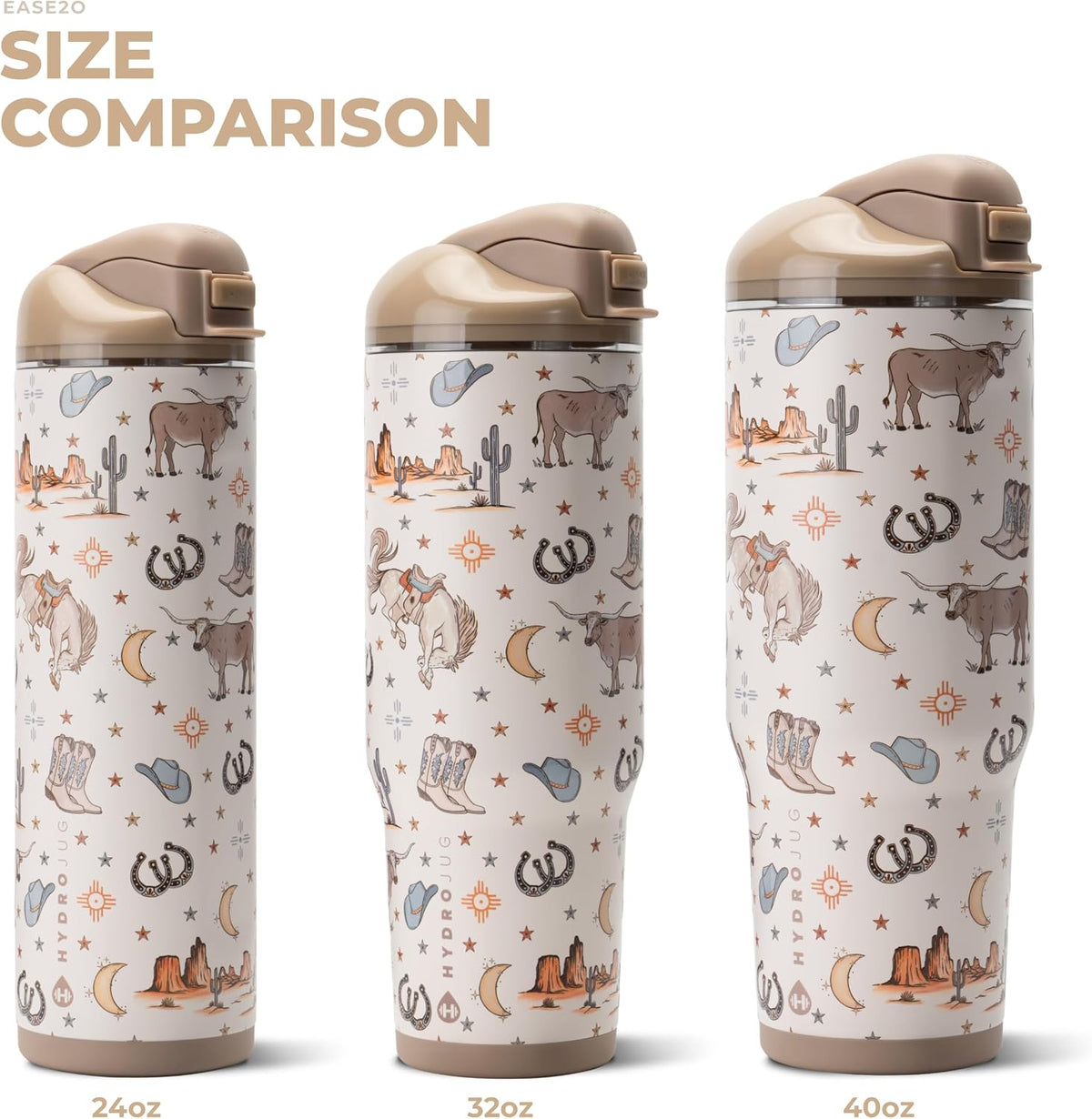 Ease2o 32oz Insulated Water Bottle, Straw & Chug, Sweet Pea