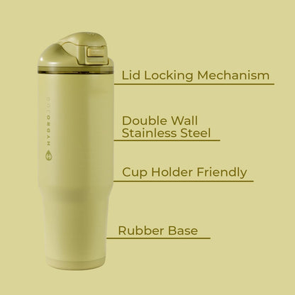 Ease2o 32oz Insulated Water Bottle, Straw & Chug, Sweet Pea