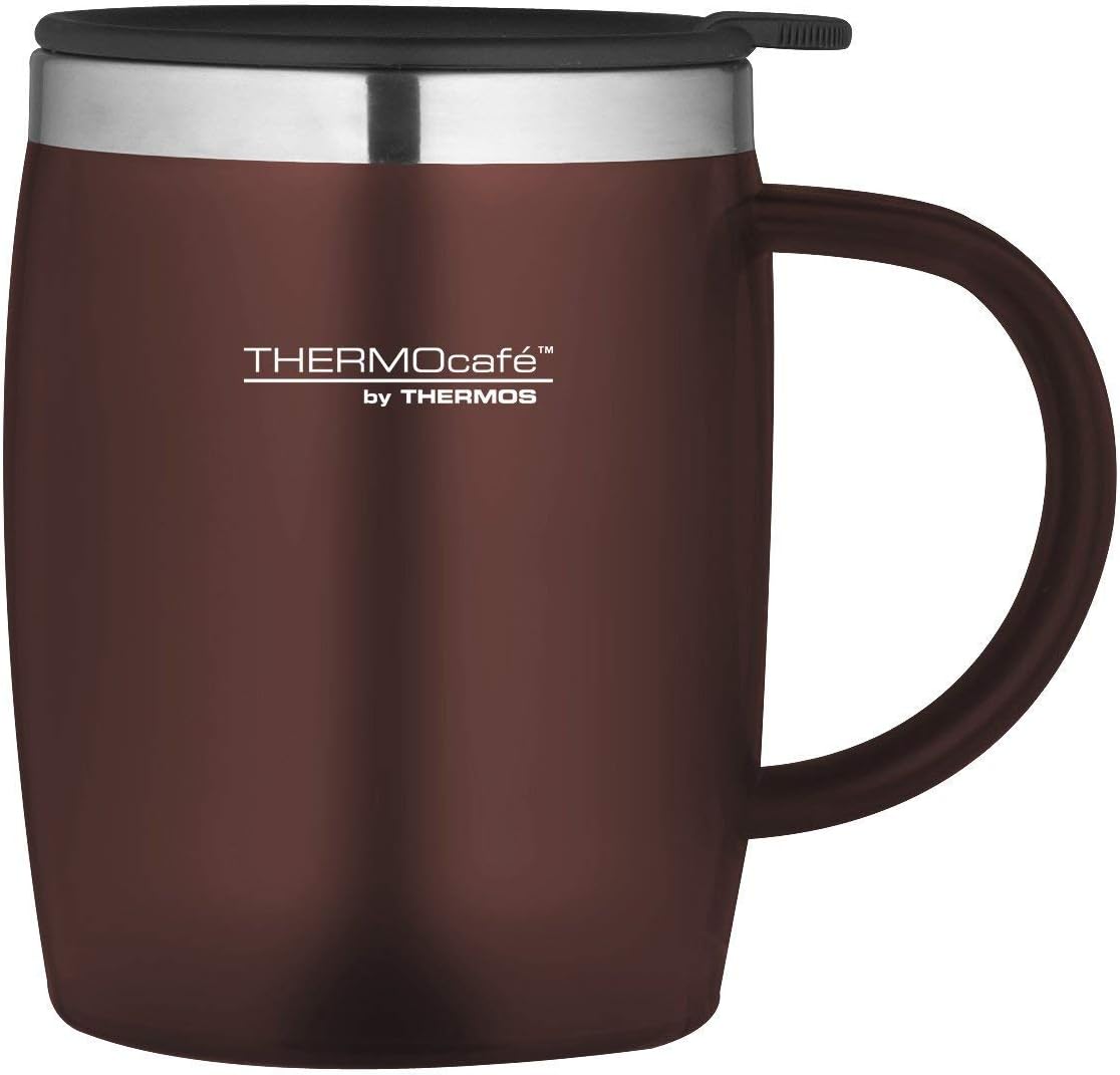 Translucent Desk Mug, Stainless Steel, Blue, S (Pack of 1), 450 ml