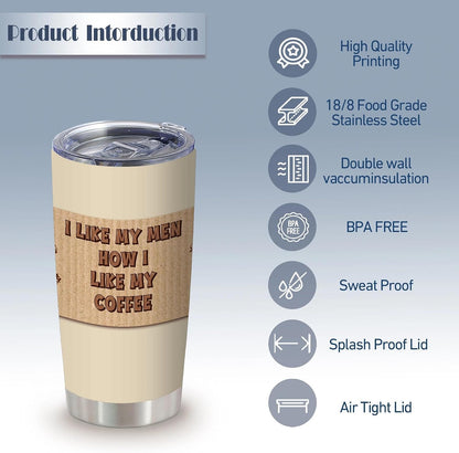 20oz Funny Coffee Quote Insulated Stainless Steel Tumbler with Lid | Double Wall Insulated Mug, Coffee Cup Design, Gift for Coffee Lovers Boss Coworkers Friends, Fits Birthday Office Holiday