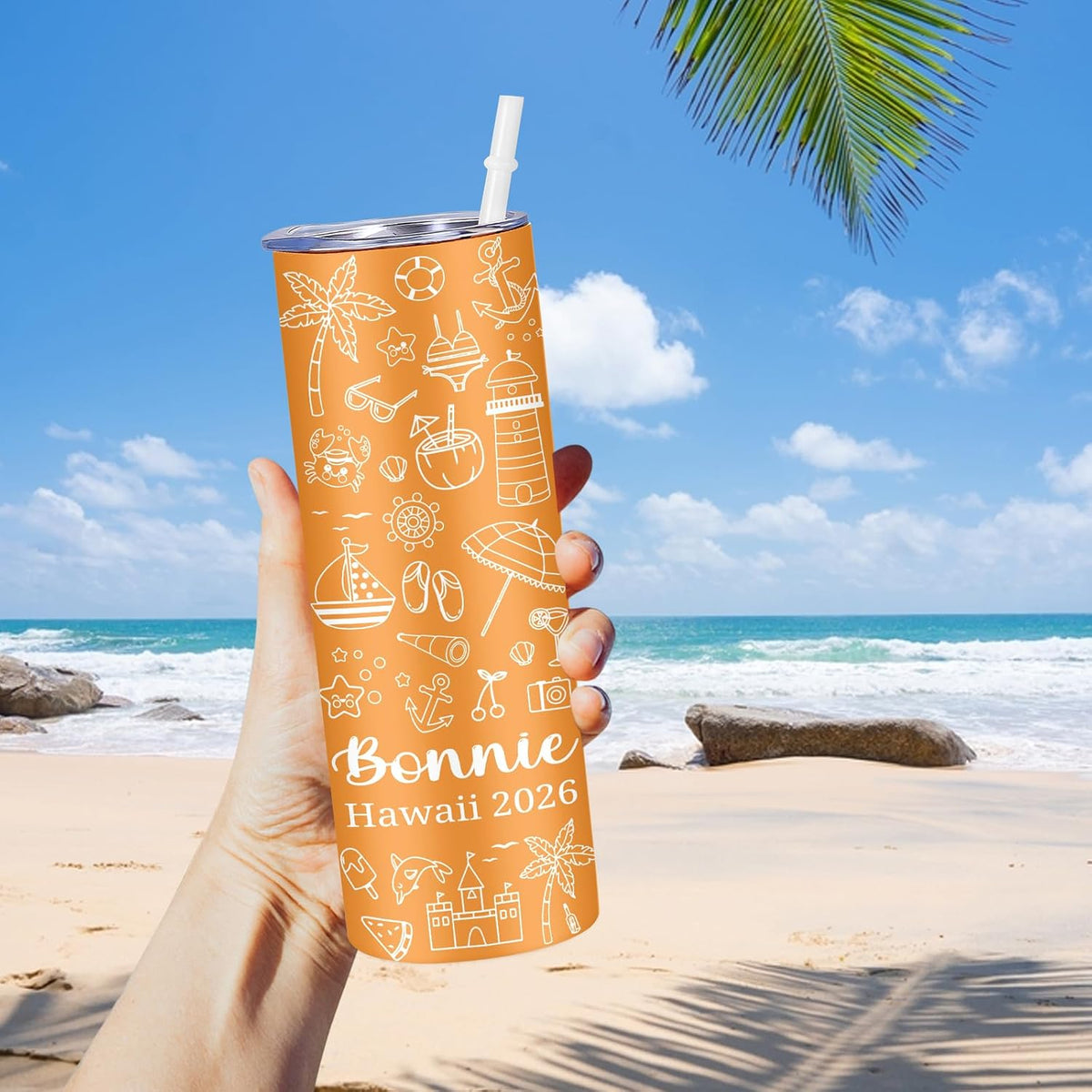 Girl Trip Gifts for Women, Personalized Girls Trip Tumblers with Name Text