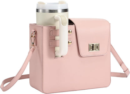 Water Bottle Purse Crossbody Bag Compatible with Stanley 30oz 40oz Tumbler