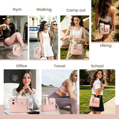Water Bottle Purse Crossbody Bag Compatible with Stanley 30oz 40oz Tumbler