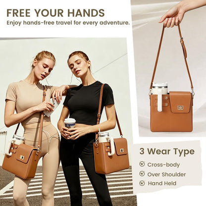 Water Bottle Purse Crossbody Bag Compatible with Stanley 30oz 40oz Tumbler