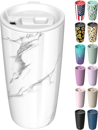 TILUCK 20 oz Insulated Coffee Tumbler with BPA-Free Lid | Travel Coffee Mug, Dishwasher Safe, Cup Holder Friendly, Double-Wall Vacuum Insulation for Hot & Cold Drinks,Matte MistyGray