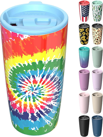 TILUCK 20 oz Insulated Coffee Tumbler with BPA-Free Lid | Travel Coffee Mug, Dishwasher Safe, Cup Holder Friendly, Double-Wall Vacuum Insulation for Hot & Cold Drinks,Matte MistyGray