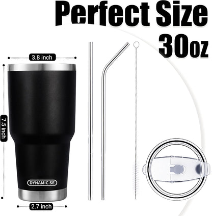 D·S 30oz Blue Tumbler Double Wall Vacuum Insulated Travel Coffee Mug