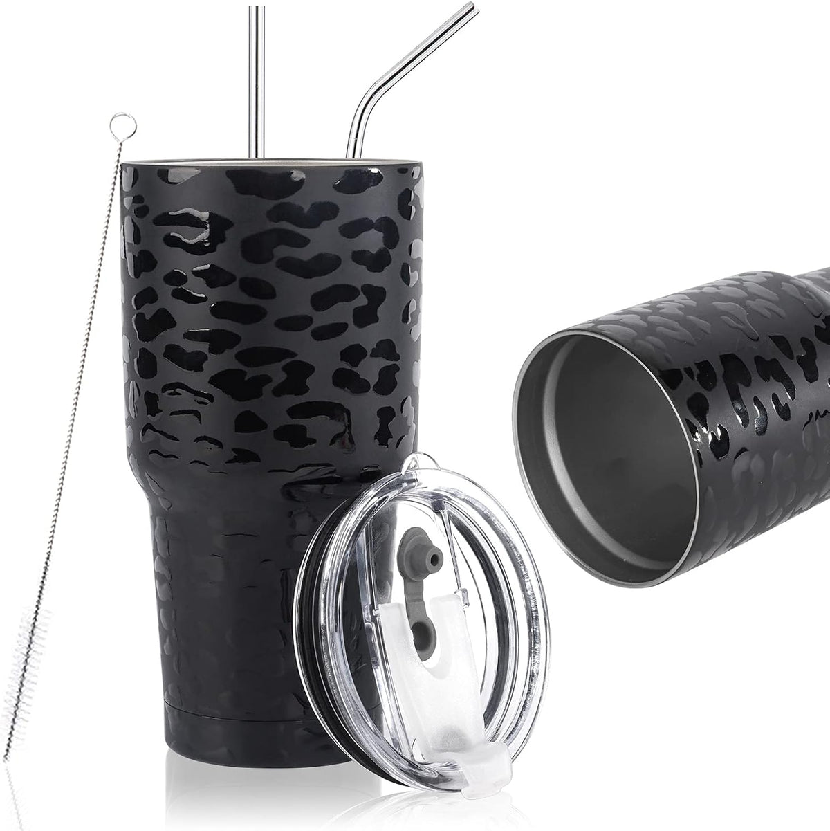 D·S 30oz Blue Tumbler Double Wall Vacuum Insulated Travel Coffee Mug