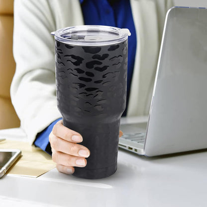 D·S 30oz Blue Tumbler Double Wall Vacuum Insulated Travel Coffee Mug