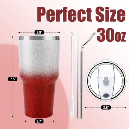D·S 30oz Blue Tumbler Double Wall Vacuum Insulated Travel Coffee Mug