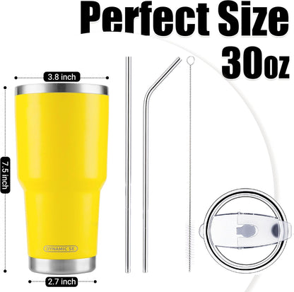 D·S 30oz Blue Tumbler Double Wall Vacuum Insulated Travel Coffee Mug