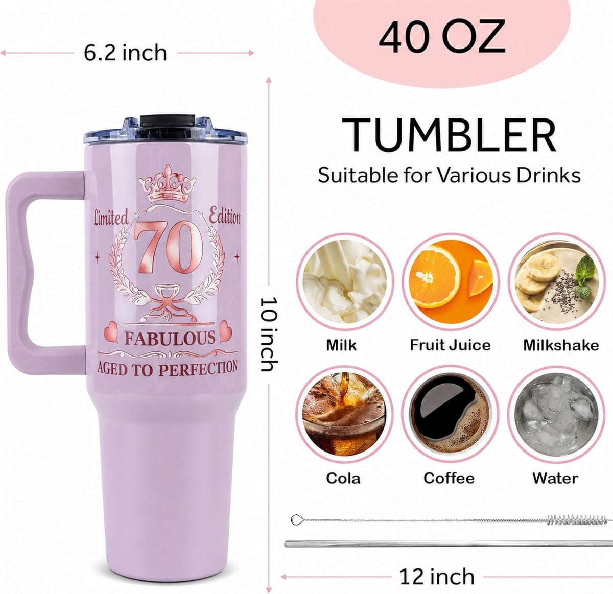 Gifts for Wife from Husband - 40oz Insulated Stainless Steel Tumbler - Wife Mother Day, Anniversary Birthday Romantic Gift for Her, Wifey Present Ideas, Wife Giftss From Husband