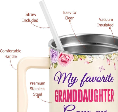 Gifts for Wife from Husband - 40oz Insulated Stainless Steel Tumbler - Wife Mother Day, Anniversary Birthday Romantic Gift for Her, Wifey Present Ideas, Wife Giftss From Husband