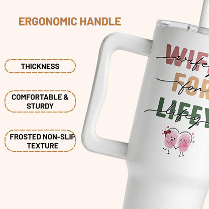 Gifts for Wife from Husband - 40oz Insulated Stainless Steel Tumbler - Wife Mother Day, Anniversary Birthday Romantic Gift for Her, Wifey Present Ideas, Wife Giftss From Husband