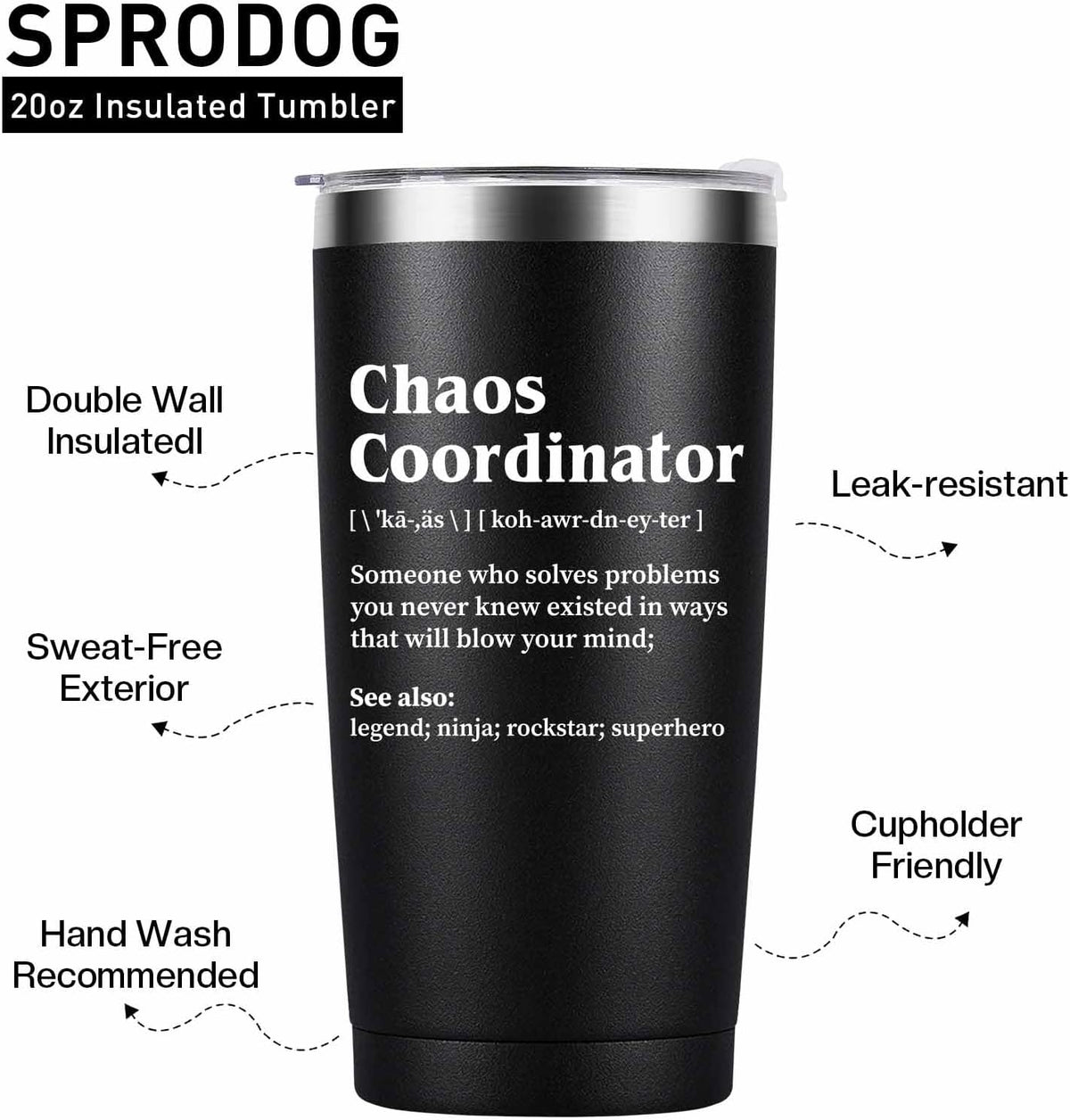Difference Maker Gifts for Men 20oz Stainless Steel Tumbler | Appreciation Gifts for Teacher Nurse Employee