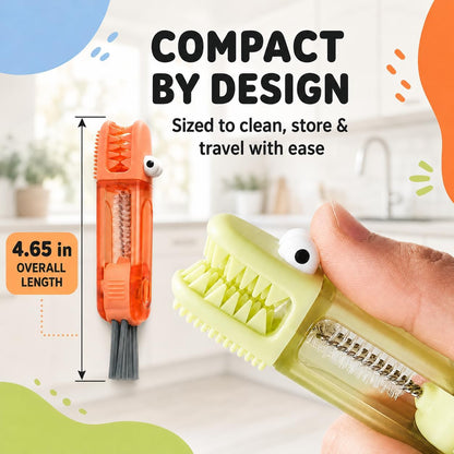 3-in-1 Bottle Brush, Straw Cleaner, Cup Lid Gap Cleaning Brush Set
