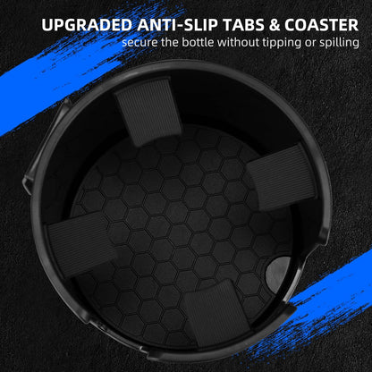 Car Cup Holder Expander with Adjustable Base, Fits 16–46oz Bottles