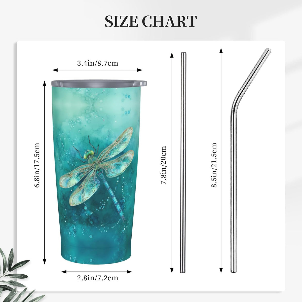 Moon Tumbler with Lid and Straw for Women Leakproof Travel Coffee Mug Double Wall Insulated Cups 20OZ Gifts for Office Kitchen Outdoor