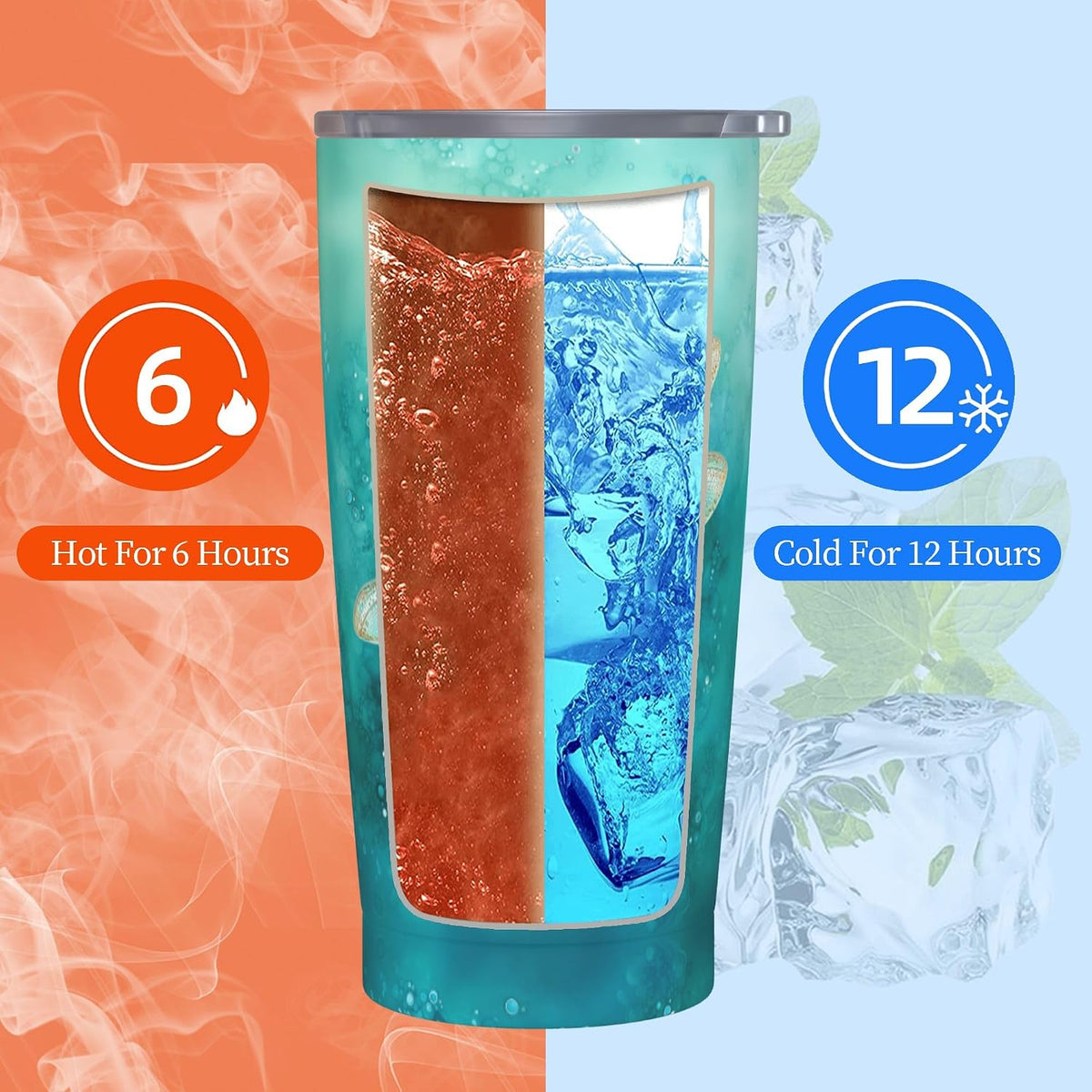 Moon Tumbler with Lid and Straw for Women Leakproof Travel Coffee Mug Double Wall Insulated Cups 20OZ Gifts for Office Kitchen Outdoor