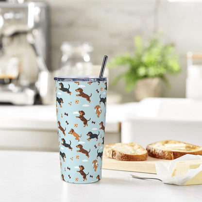 Moon Tumbler with Lid and Straw for Women Leakproof Travel Coffee Mug Double Wall Insulated Cups 20OZ Gifts for Office Kitchen Outdoor