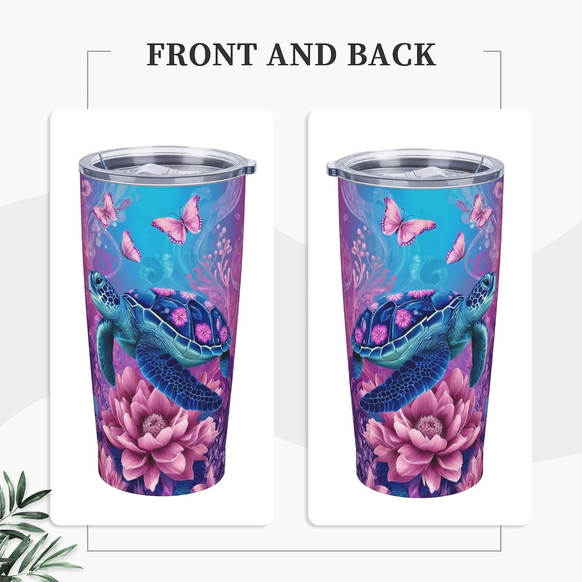 Moon Tumbler with Lid and Straw for Women Leakproof Travel Coffee Mug Double Wall Insulated Cups 20OZ Gifts for Office Kitchen Outdoor