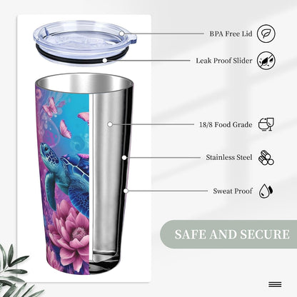 Moon Tumbler with Lid and Straw for Women Leakproof Travel Coffee Mug Double Wall Insulated Cups 20OZ Gifts for Office Kitchen Outdoor