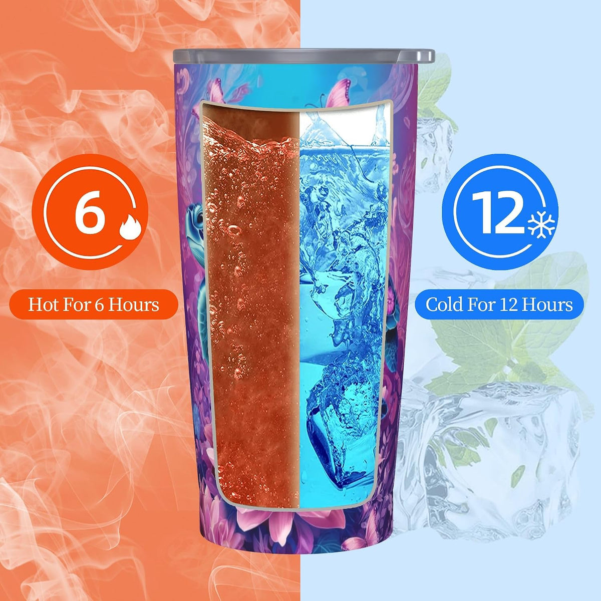 Moon Tumbler with Lid and Straw for Women Leakproof Travel Coffee Mug Double Wall Insulated Cups 20OZ Gifts for Office Kitchen Outdoor