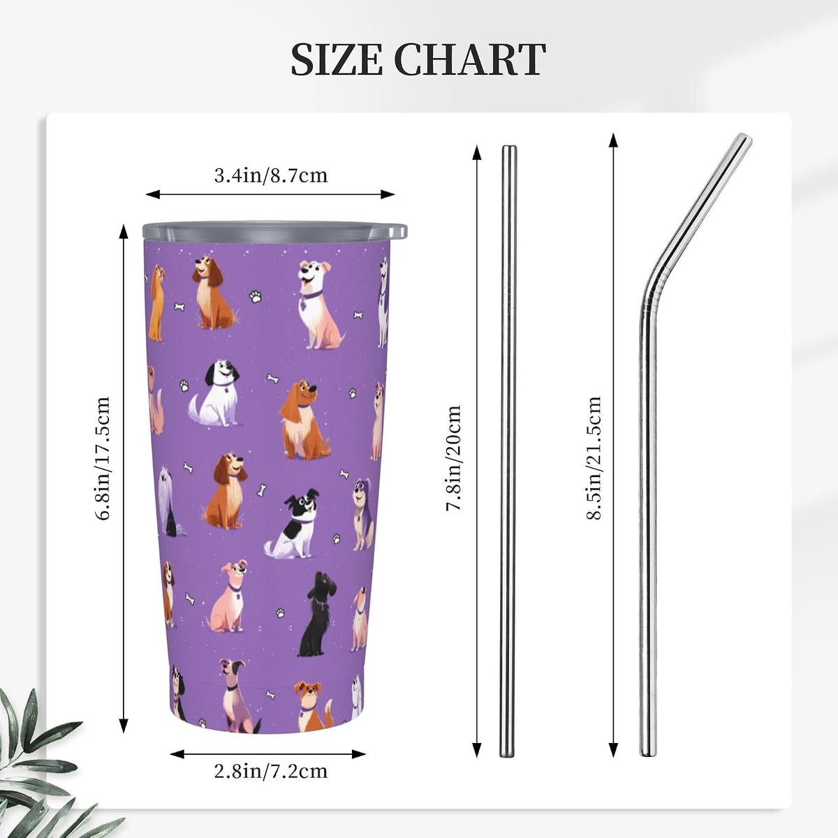 Moon Tumbler with Lid and Straw for Women Leakproof Travel Coffee Mug Double Wall Insulated Cups 20OZ Gifts for Office Kitchen Outdoor