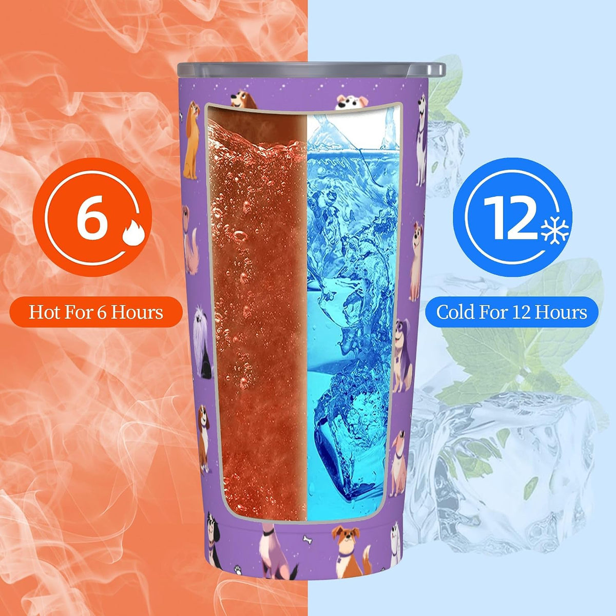 Moon Tumbler with Lid and Straw for Women Leakproof Travel Coffee Mug Double Wall Insulated Cups 20OZ Gifts for Office Kitchen Outdoor