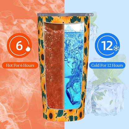 Moon Tumbler with Lid and Straw for Women Leakproof Travel Coffee Mug Double Wall Insulated Cups 20OZ Gifts for Office Kitchen Outdoor