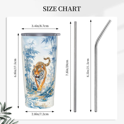 Moon Tumbler with Lid and Straw for Women Leakproof Travel Coffee Mug Double Wall Insulated Cups 20OZ Gifts for Office Kitchen Outdoor