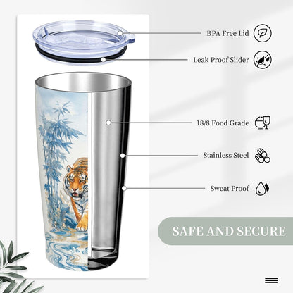 Moon Tumbler with Lid and Straw for Women Leakproof Travel Coffee Mug Double Wall Insulated Cups 20OZ Gifts for Office Kitchen Outdoor