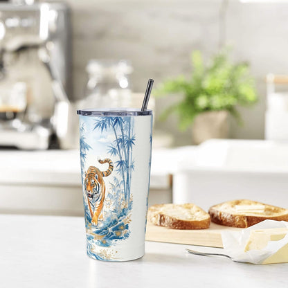 Moon Tumbler with Lid and Straw for Women Leakproof Travel Coffee Mug Double Wall Insulated Cups 20OZ Gifts for Office Kitchen Outdoor