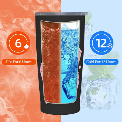 Moon Tumbler with Lid and Straw for Women Leakproof Travel Coffee Mug Double Wall Insulated Cups 20OZ Gifts for Office Kitchen Outdoor