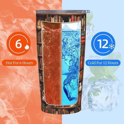 Moon Tumbler with Lid and Straw for Women Leakproof Travel Coffee Mug Double Wall Insulated Cups 20OZ Gifts for Office Kitchen Outdoor