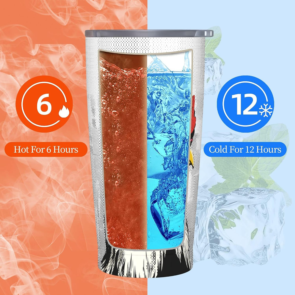 Moon Tumbler with Lid and Straw for Women Leakproof Travel Coffee Mug Double Wall Insulated Cups 20OZ Gifts for Office Kitchen Outdoor
