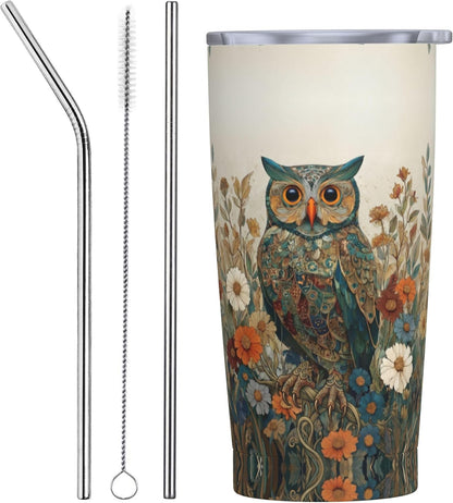 Moon Tumbler with Lid and Straw for Women Leakproof Travel Coffee Mug Double Wall Insulated Cups 20OZ Gifts for Office Kitchen Outdoor