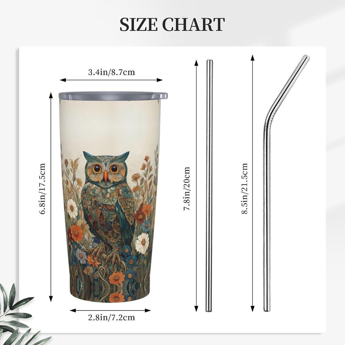 Moon Tumbler with Lid and Straw for Women Leakproof Travel Coffee Mug Double Wall Insulated Cups 20OZ Gifts for Office Kitchen Outdoor