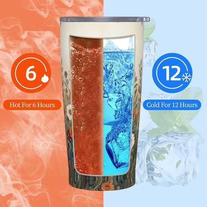Moon Tumbler with Lid and Straw for Women Leakproof Travel Coffee Mug Double Wall Insulated Cups 20OZ Gifts for Office Kitchen Outdoor