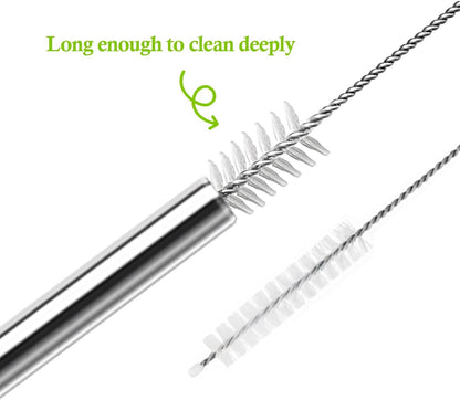 10.5 Inch Stainless Steel Straws Replacement for Starbucks Cup Venti 24 oz