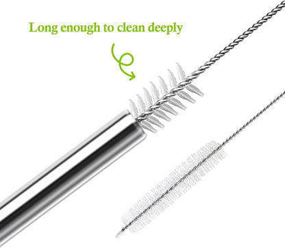 10.5 Inch Stainless Steel Straws Replacement for Starbucks Cup Venti 24 oz