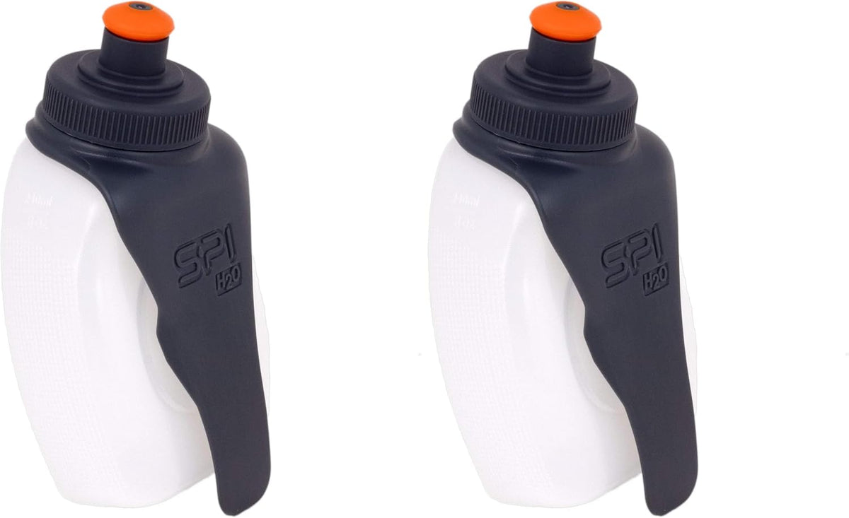 Running Water Bottle, H2O Hydration Companion, 8oz BPA-Free Sports Water Bottle – No Bounce, Leak-Proof Design, Clips to Running Belts or Shorts, Lightweight Fitness Water Bottle