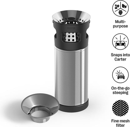 Carter Tea Infuser for Loose Leaf Tea and Cold Brew - Stone Blue