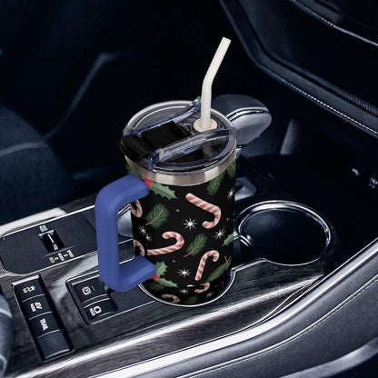 Leakproof Car Cup Vacuum Sealed With Lid For Office Crystal Clear Blue Water Ripple Print Drinkware Light Rose Red-style-5 - Colors H