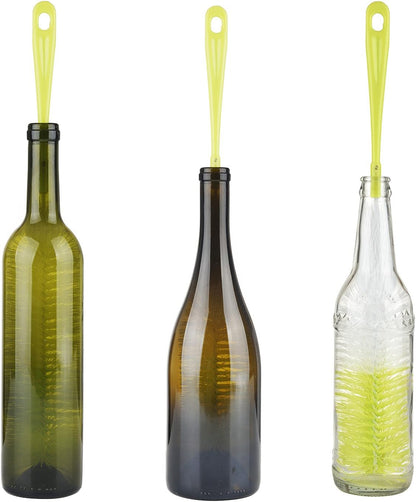 16 inch Long Bottle Brush Cleaner for Washing Wine/Beer/Sport Well/Thermos/Glass, Hummingbird Feeder and Long Narrow Neck Sport Bottles