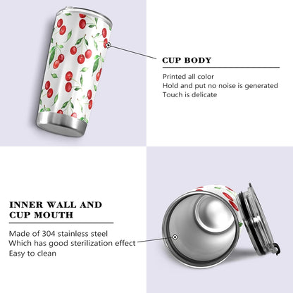 Tumbler Lightning Bolts Doodle Insulated Coffee Cup Beverage Container Travel Mug with Straw and Lid Double Wall Stainless Steel 20oz Holiday Gift