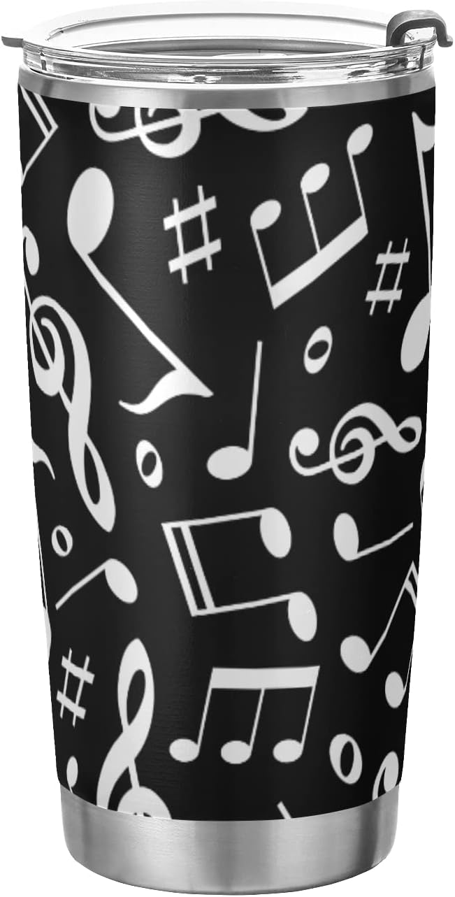 Tumbler Lightning Bolts Doodle Insulated Coffee Cup Beverage Container Travel Mug with Straw and Lid Double Wall Stainless Steel 20oz Holiday Gift