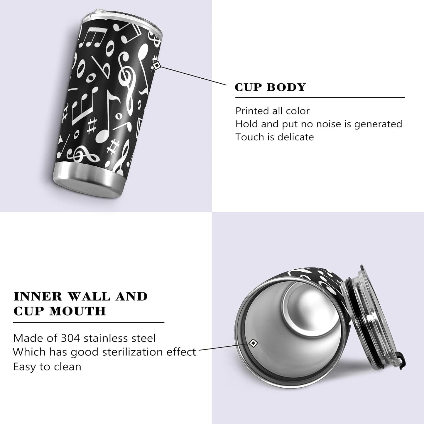 Tumbler Lightning Bolts Doodle Insulated Coffee Cup Beverage Container Travel Mug with Straw and Lid Double Wall Stainless Steel 20oz Holiday Gift