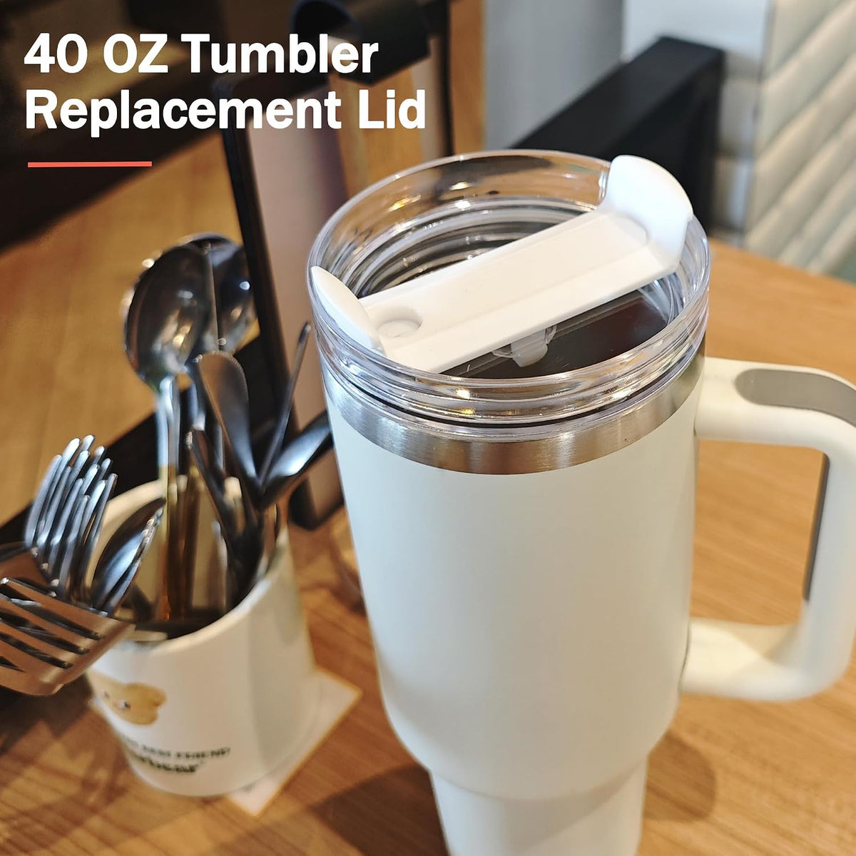 40 oz Tumbler Lid Replacement Compatible with Stanley Cup