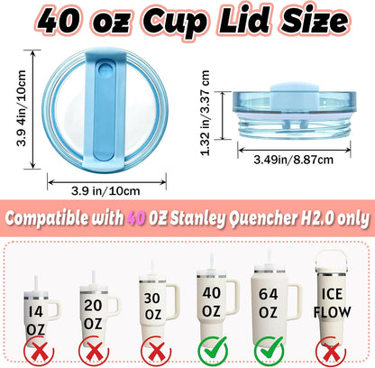 40 oz Tumbler Lid Replacement Compatible with Stanley Cup